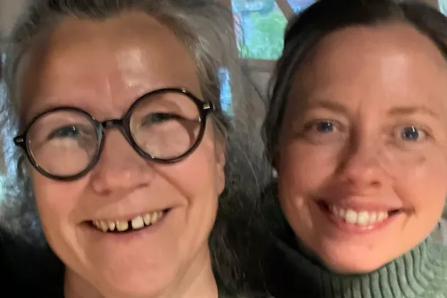 Selfie på Ida och Åsa